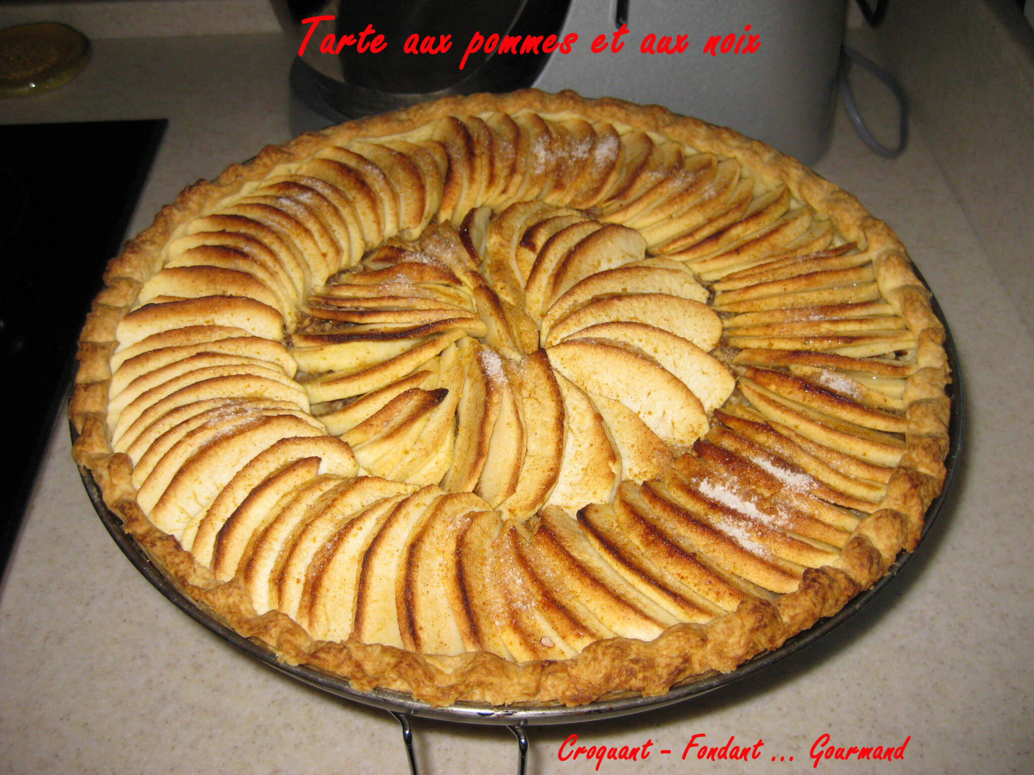 Tarte aux pommes aux noix - decembre 2009 027