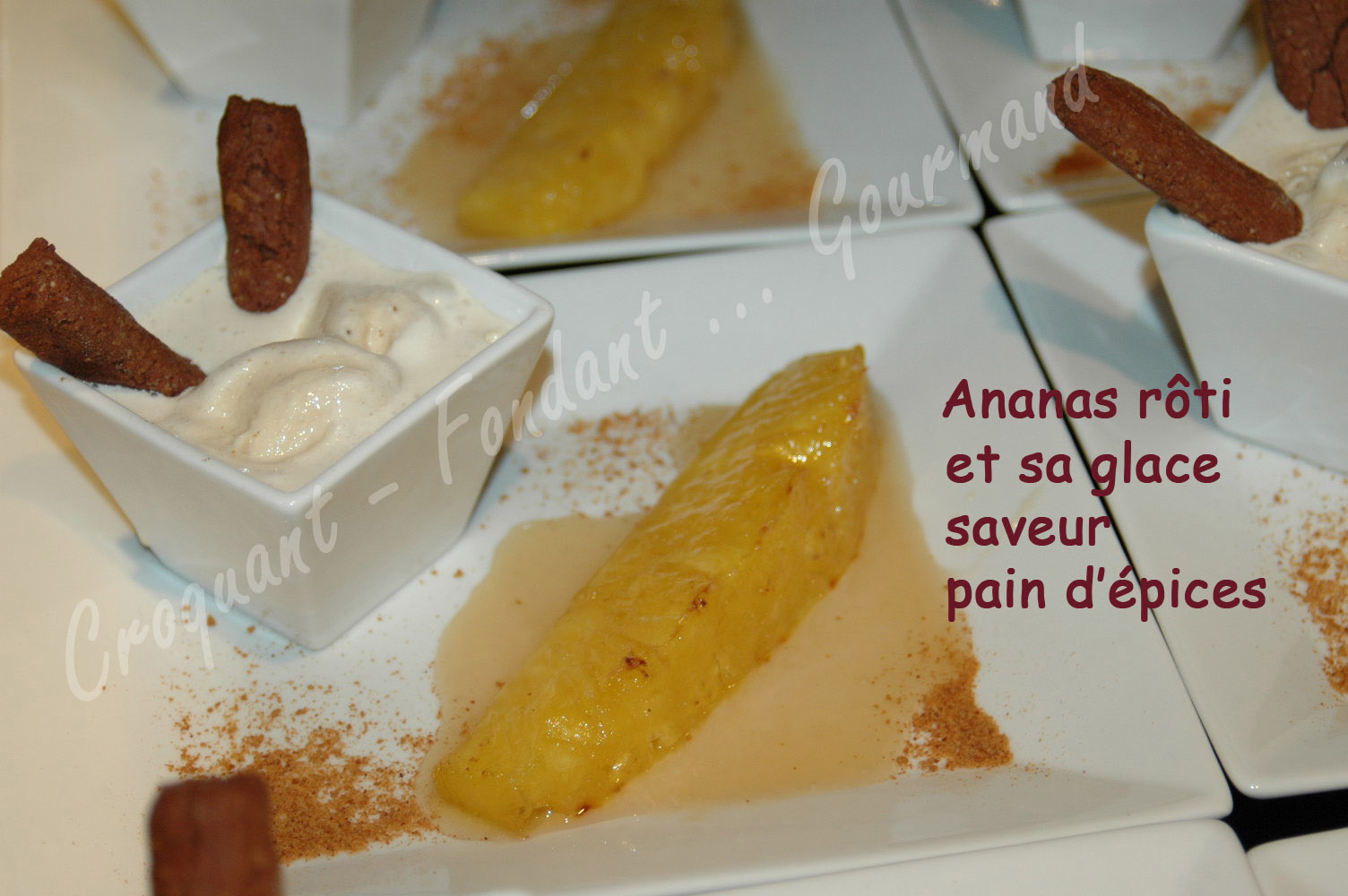 Ananas rôti et glace au pain d'épices - DSC_8160_16668