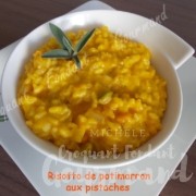 Risotto de potimarron aux pistaches