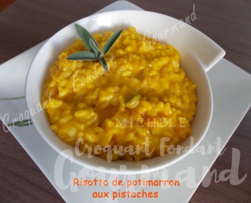 Risotto de potimarron aux pistaches