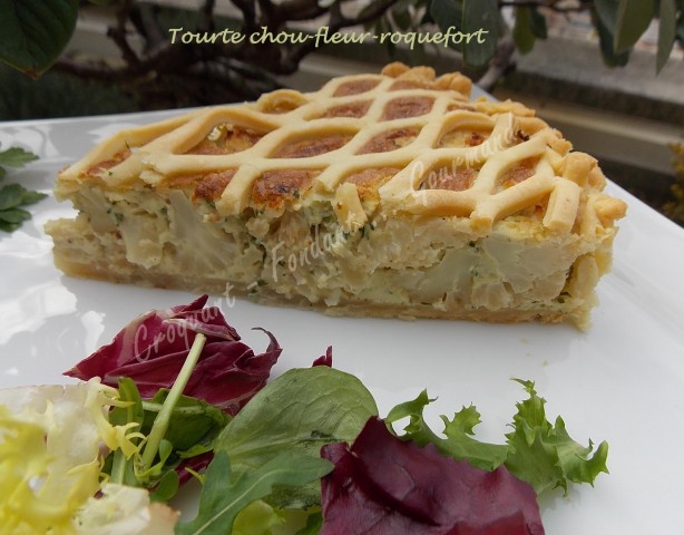 Tourte chou-fleur-roquefort DSCN1207