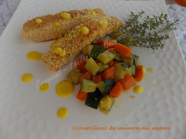 Croustillant de saumon au sésame DSCN4860