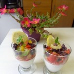 Pannacotta au chèvre et concassée de tomates à vous de jouer Renée Hartmann SDC11110