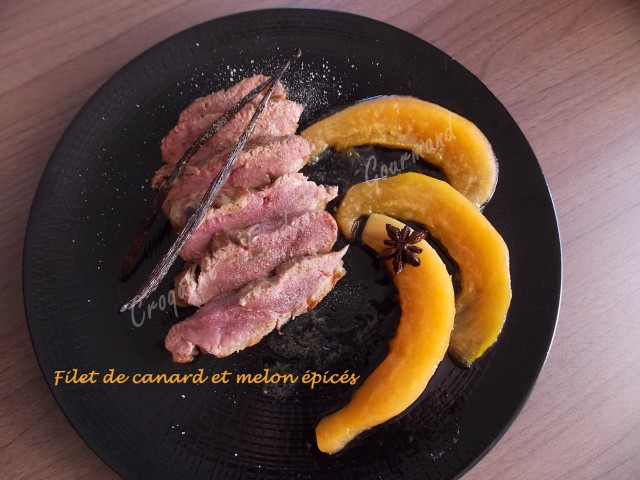 Filet de canard et melon épicés DSCN5740