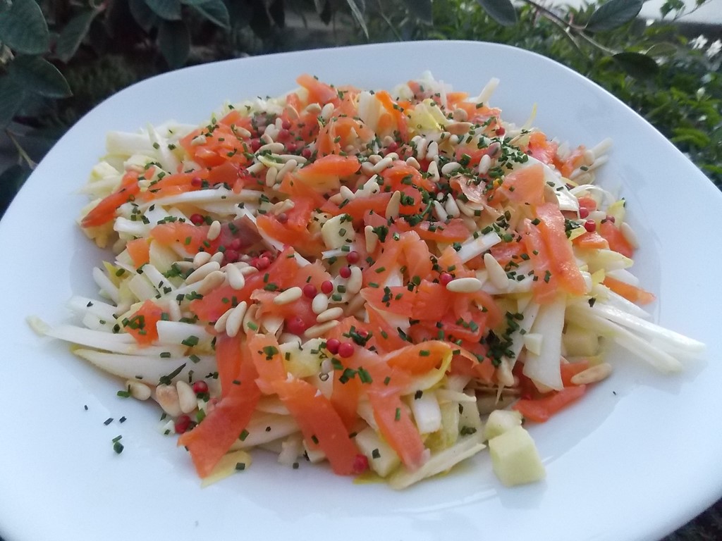 Salade D Endives Au Saumon Fum Croquant Fondant Gourmand