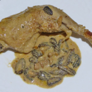 Poulet aux morilles et au vin d'Arbois P1070583 (Copy)