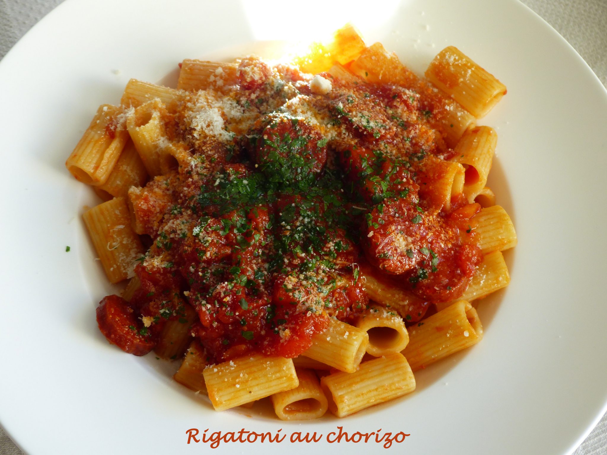 Rigatoni au chorizo P1090287 R