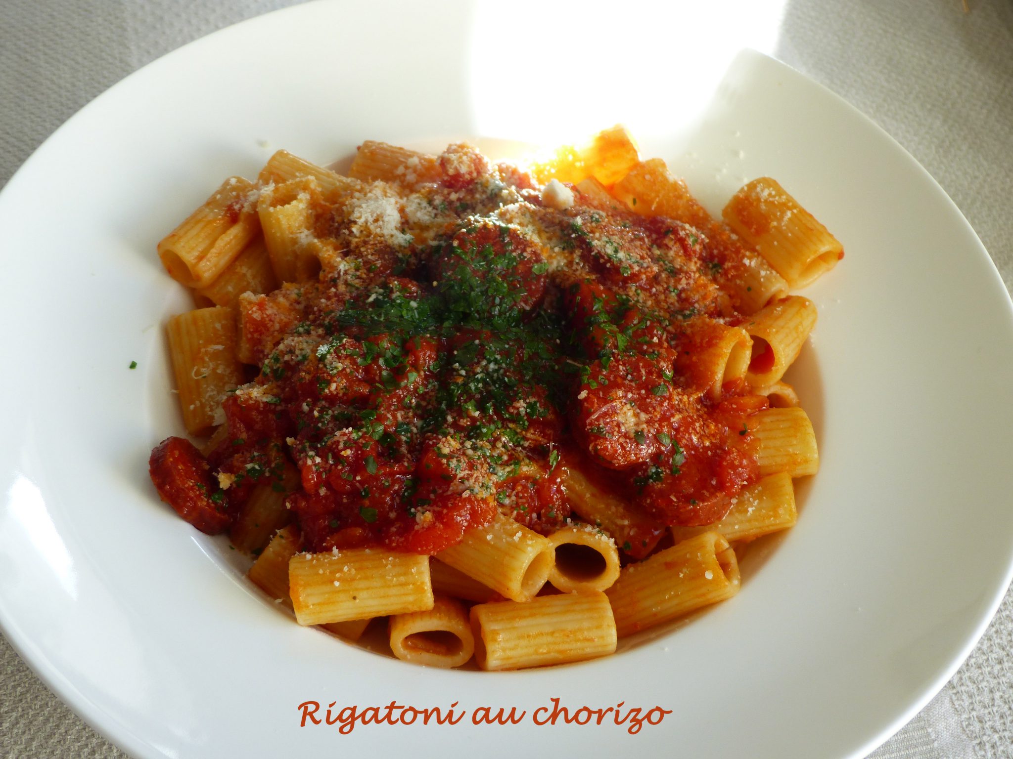 Rigatoni au chorizo P1090288 R