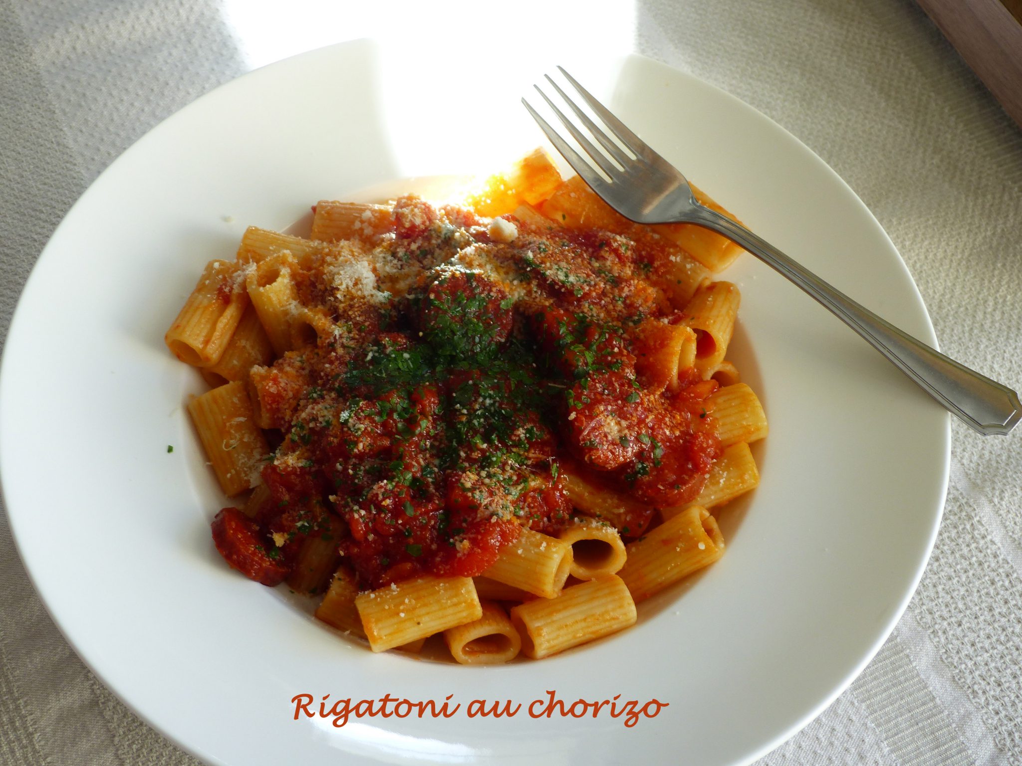 Rigatoni au chorizo P1090289 R