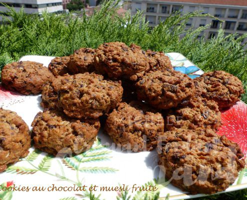 Cookies au chocolat et muesli fruité P1110420 R