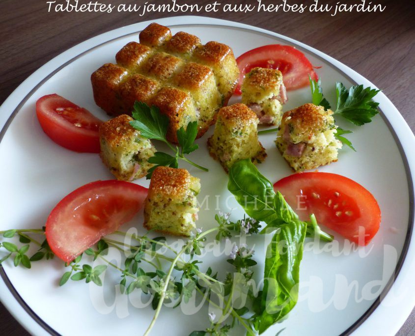 Tablettes au jambon et aux herbes du jardin P1110099 R