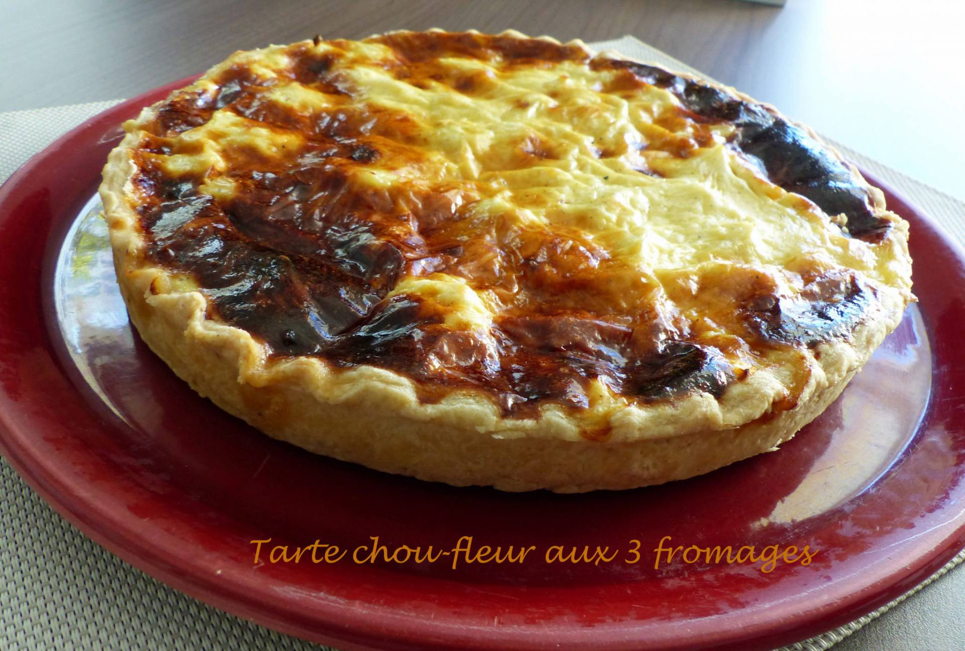 Tarte Chou-fleur Aux 3 Fromages - Recette Autour D'un Ingrédient # 48 ...