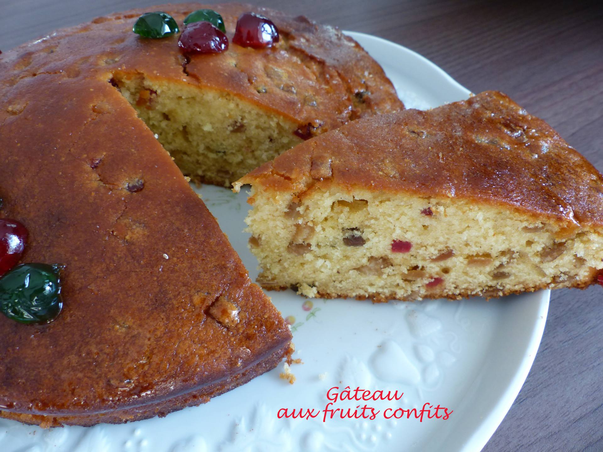 Gâteau Aux Fruits Confits P1200601 R - Croquant Fondant Gourmand