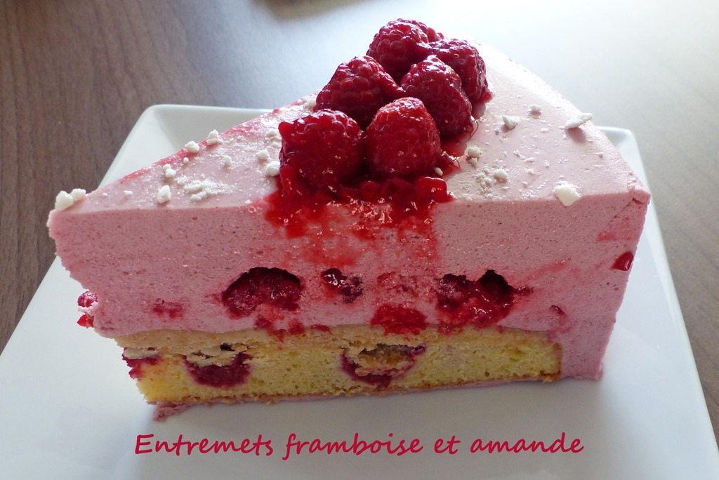 Entremets Framboise Et Amande - Croquant Fondant Gourmand