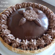 Tarte double chocolat et caramel P1170706 R