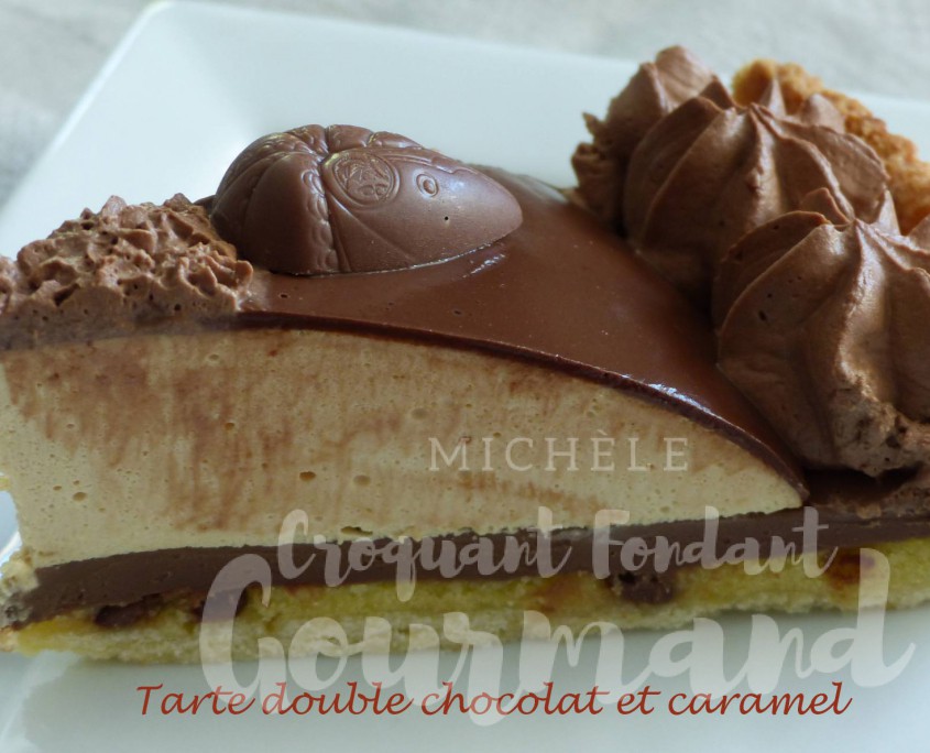 Tarte double chocolat et caramel P1170724 R