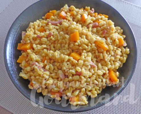 Poêlée de blé aux carottes et lardons P1270562 R