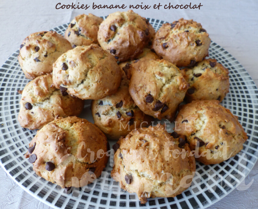 Cookies banane noix et chocolat P1280003 R