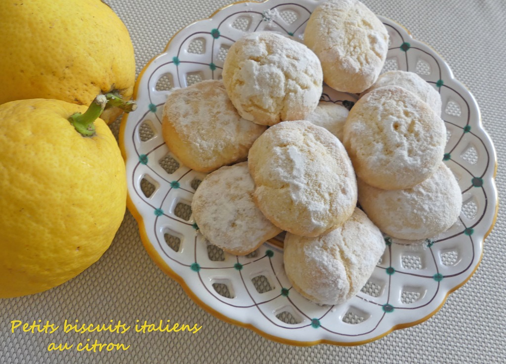Petits biscuits italiens au citron - Croquant Fondant Gourmand