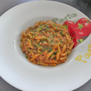 One pot pasta de mini penne rigate à la viande hachée P1140168 (Copy)